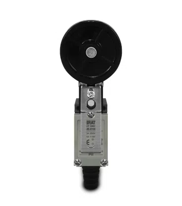 10667 - CHAVE FIM DE CURSO COM ROLDANA 50MM AJUSTÁVEL ME8108L COM 1NA+1NF E CORPO METÁLICO