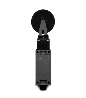 10667 - CHAVE FIM DE CURSO COM ROLDANA 50MM AJUSTÁVEL ME8108L COM 1NA+1NF E CORPO METÁLICO
