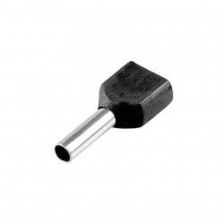 11968 - TERMINAL PRÉ-ISO ILHOS DUPLO 6,0MM² - PRETO – TE6014 - 100 PÇS*** (9014)