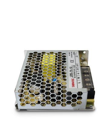 12492 - FONTE CHAVEADA ENTRADA 110/220VCA - SAÍDA: 12VCC DE 75W 6A (PADRÃO AMERICANO) - LRS75-12V