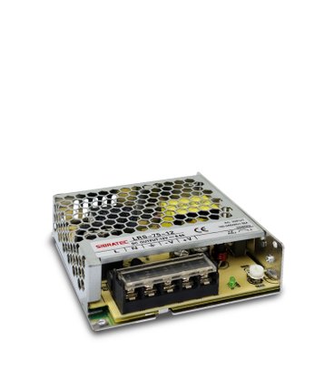 12492 - FONTE CHAVEADA ENTRADA 110/220VCA - SAÍDA: 12VCC DE 75W 6A (PADRÃO AMERICANO) - LRS75-12V