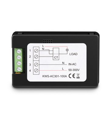 12632 - MULTIMEDIDOR LCD MONOFÁSICO KWS-AC301 ALIMENTAÇÃO 50~300VCA