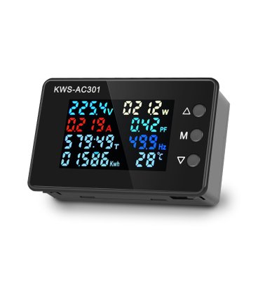 12632 - MULTIMEDIDOR LCD MONOFÁSICO KWS-AC301 ALIMENTAÇÃO 50~300VCA