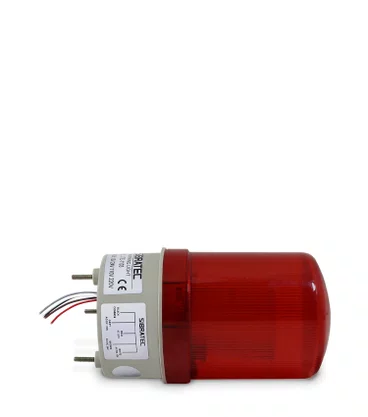 14049 - SINALIZADOR GIRATÓRIO LTE1103 12/24/110/220 AC/DC GIROFLEX VM Ø10CM + BUZZER