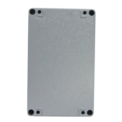 169118 - CAIXA ALUM CINZA 2 FUROS 22MM 100x160x80