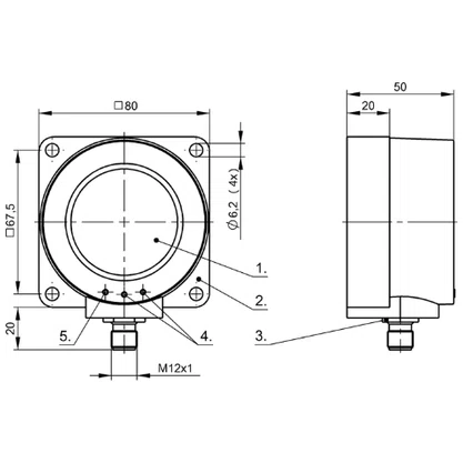 178850 - SENS ULT 80 X 80 X 50 PNP NA/NF 600 ~ 6000 CON M12 80K BUS000A