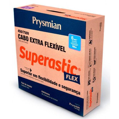 2000000000435 - CABO SUPERASTIC FLEX 750V PR 4,0MM2 X 100MT