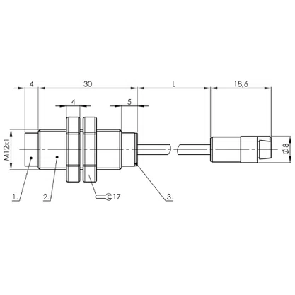 214888 - SENS CPC M12 X 34 AMPL 8 NFC CB 2M CON ESPEC 0,1K
