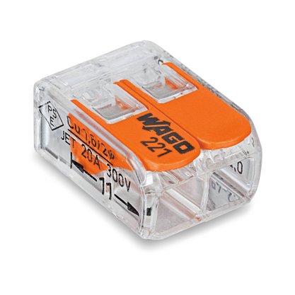 221612 - CONECTOR EMENDA P/ CABO 0,5~6MM 2 VIAS