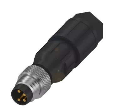 247083 - CONECTOR RETO MACHO M8 4P PL FIX CABO PRENSA BCC0HLZ