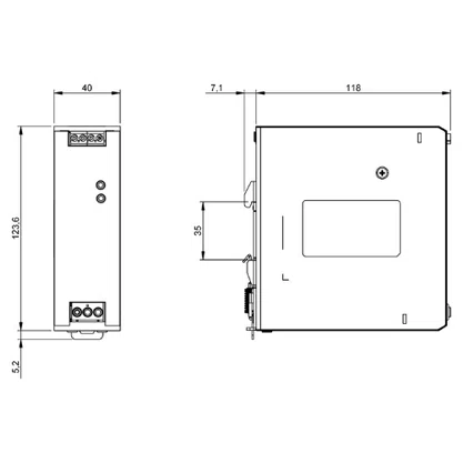 272922 - FONTE CHAV 100~240VCA 24VCC X 5 A BAE0112