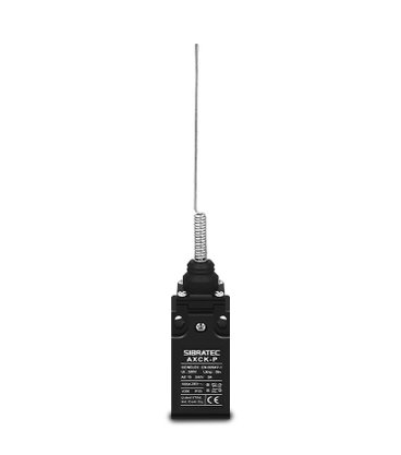 3725 - CHAVE FIM DE CURSO COM ACIONAMENTO FIO HELICOIDAL 360º AXCK-P106 COM 1NA + 1NF E CORPO PLÁSTICO