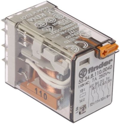 553481100040 - RELE INDS S55 14 PIN 110V 7A 4 NA NF