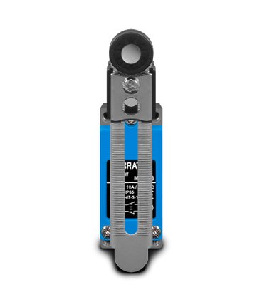 5778 - CHAVE FIM DE CURSO COM ROLDANA 18MM AJUSTÁVEL ME8108 COM 1NA + 1NF E CORPO METÁLICO