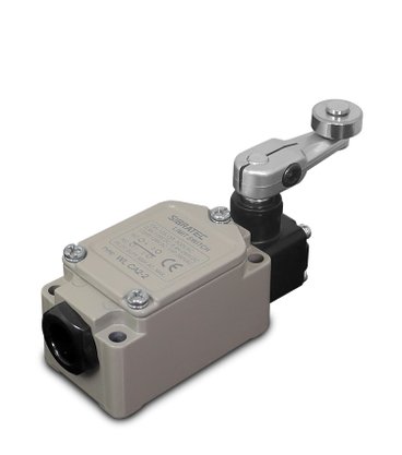5932 - CHAVE FIM DE CURSO COM ALAVANCA E ROLDANA WL-CA2-2 COM 1NA + 1NF E CORPO METÁLICO