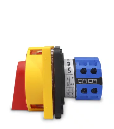 7046 - CHAVE ROTATIVA LW28GS-20A LIGA/DESLIGA TETRAPOLAR 20A - PARA PORTA DE PAINEL COM DISPOSIÇÃO PARA CADEADO