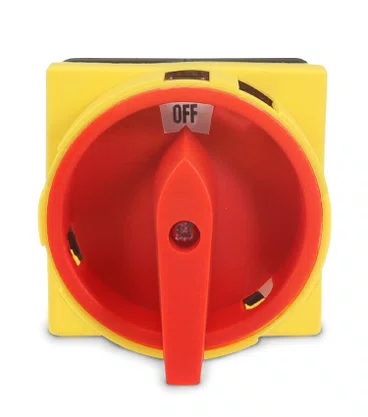 7046 - CHAVE ROTATIVA LW28GS-20A LIGA/DESLIGA TETRAPOLAR 20A - PARA PORTA DE PAINEL COM DISPOSIÇÃO PARA CADEADO