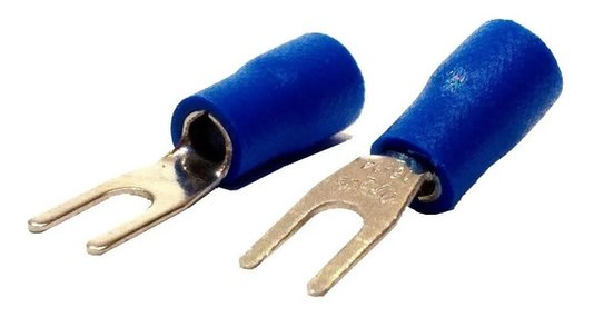 881201 - TERMINAL FORQUILHA M4 1,5~2,5 MM AZ (100PÇS)