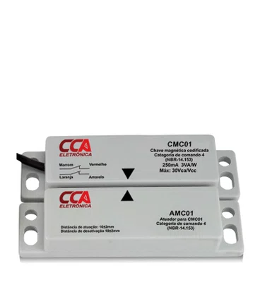 9684 - CHAVE MAGNÉTICA CODIFICADA CMC01 (SENSOR+ATUADOR) CONTATOS 2NF. CATEGORIA COMANDO 4