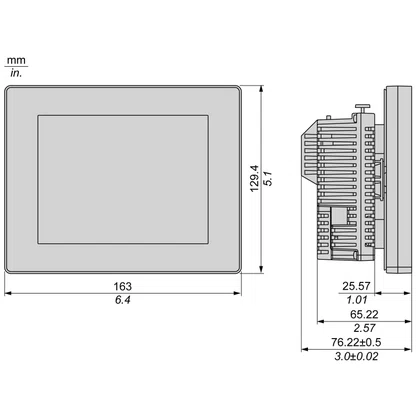 HMISCU8B5 - IHM 5.7 TFT CLP ENTRADA SAIDA DIG ANALOG