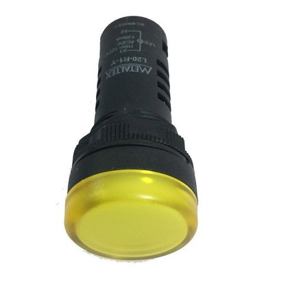 L20R7Y - SINALEIRO 22MM 24V AM C/LED