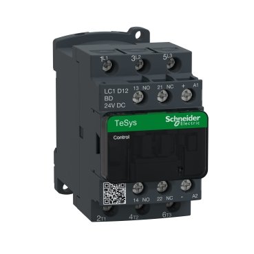 LC1D12BD - CONTATOR TRIPOLAR 12A 1NA+1NF 24VCC