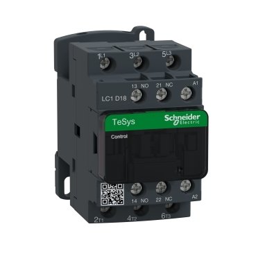 LC1D18M7 - CONTATOR TRIPOLAR 18A 1NA+1NF 220VCA