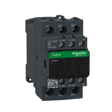 LC1D25BD - CONTATOR TRIPOLAR 25A 1NA+1NF 24VCC