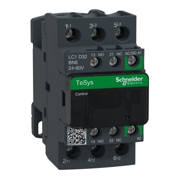 LC1D32BNE - CONTATOR 3P 32A MENORQ440V B.ACDC 24-60V
