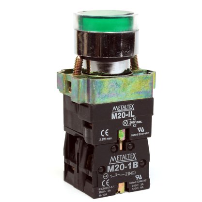 M20IFRW1C - BOTAO SINALIZADOR BC 1 POS 22MM 1NA 1NF
