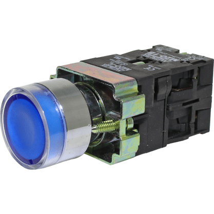 M20IGRBL1C - BOTAO SINALIZADOR AZ 1 POS 22MM 1NA 1NF