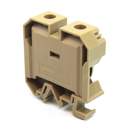 MTB10ENAZ - BORNE SIMPLES 10MM² P/TRILHO TS32/TS35 DIN AZ