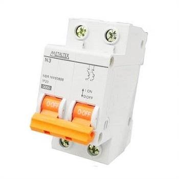 N32C25 - DISJUNTOR MINI N3 2 POLOS 25A CURVA C