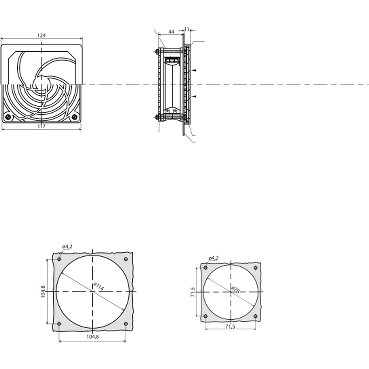 NSYCVF156M230 - Motor Ventilador 156 m3/h 230V