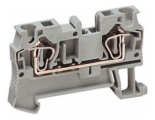 NSYTRR42 - CONECTOR MOLA SECCAO 4MM2 2 PONTOS CINZA