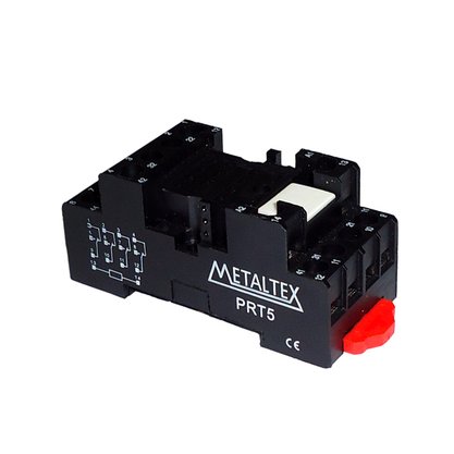 PRT5 - BASE RELE 8/14 PINOS P/TRILHO