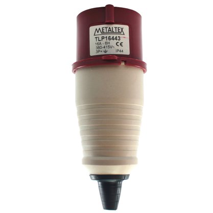 TLP16443 - PLUG MACHO VM 16A 6H 3P+T 380~415V