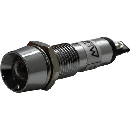 TPN087LBL - SINALEIRO MINI 8MM METALICO AZ 24VCC LED