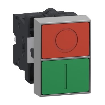 XA2EA7A3415 - BOTAO DUPLO COMANDO VERDE/VERMELHO NA+NF