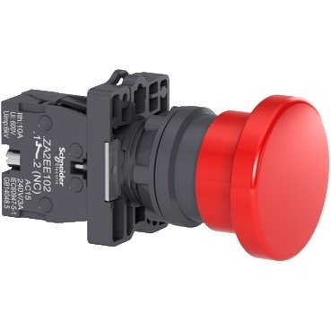 XA2EC42 - BOTAO 40MM RET. POR MOLA VERMELHO 1NF