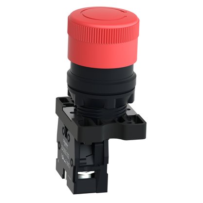 XA2ES442 - BOTAO EMERG 30MM PUXAR DESTRAV 1NF VERM.