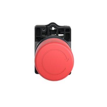 XA2ES442 - BOTAO EMERG 30MM PUXAR DESTRAV 1NF VERM.