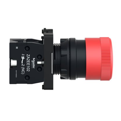 XA2ES442 - BOTAO EMERG 30MM PUXAR DESTRAV 1NF VERM.