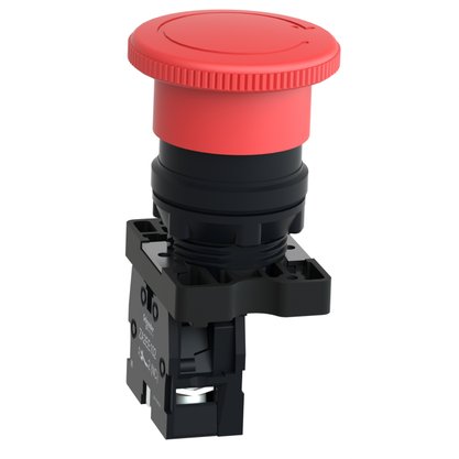 XA2ES542 - BOTAO EMERG 40MM GIRAR DESTRAV 1NF VERM.