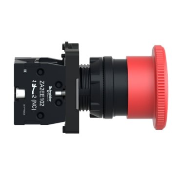 XA2ES542 - BOTAO EMERG 40MM GIRAR DESTRAV 1NF VERM.