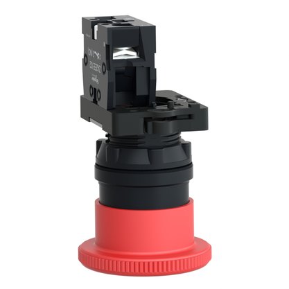 XA2ES542 - BOTAO EMERG 40MM GIRAR DESTRAV 1NF VERM.