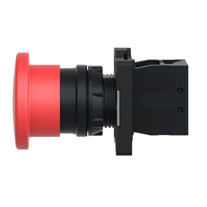 XA2ET42 - BOTAO EMERG 40MM PUXAR DESTRAV 1NF VERM.