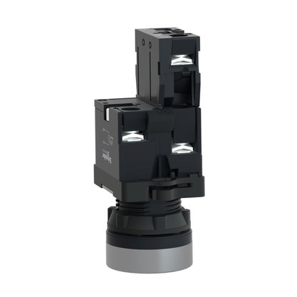 Botão 22mm Plástico Iluminado Led 24V CC/CA Branco 1NA - XA2EW31B1 - Schneider-Electric