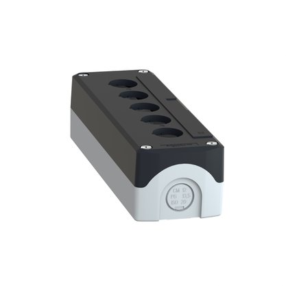 XALD05 - BOTOEIRA 22MM PLASTICA 5 FUROS VAZIA