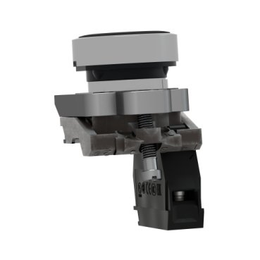 XB4BA21 - BOTAO 22MM METALICO A IMPULSAO 1NA PRETO